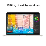 MacBook Air 13.6 inc M2 8CPU 8GPU 16GB 256GB Yıldız Işığı MC7W4TU/A