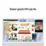 iMac 24 inc 4.5K M4 10CPU 10GPU 24GB 512GB Gümüş MCR24TU/A