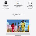 iMac 24 inc 4.5K M6 12CPU 12GPU 16GB 512GB Gümüş MH154TU/A