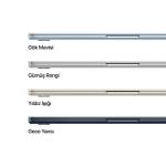 MacBook Air 15 inc M5 10CPU 10GPU 16GB 1TB Gece Yarısı MDVK4TU/A
