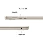 MacBook Air 15 inc M5 10CPU 10GPU 16GB 1TB Yıldız Işığı MDVE4TU/A