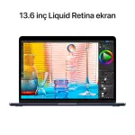 MacBook Air 13.6 inc M2 8CPU 8GPU 16GB 256GB Gece Yarısı MC7X4TU/A