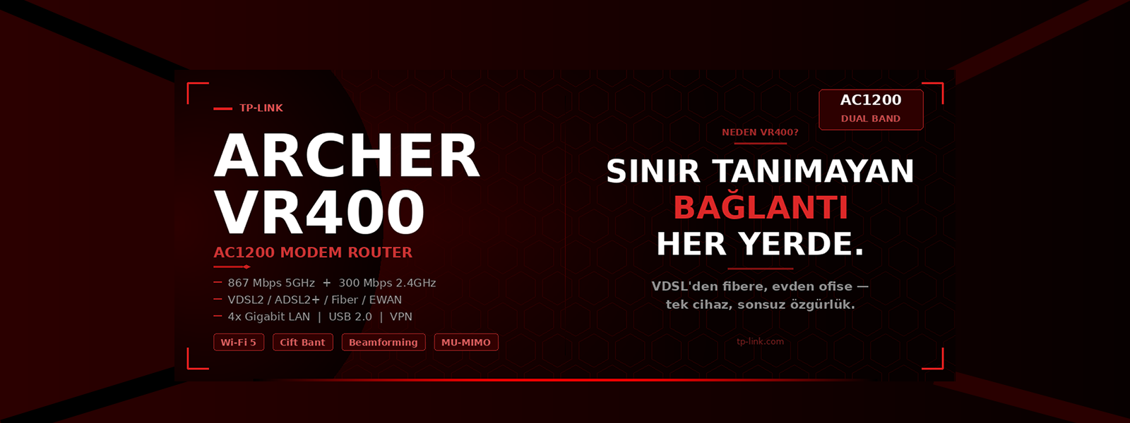 TP-Link Archer VR400 AC1200 İnceleme: Ev ve Ofis İçin En İyi VDSL Modem Router mı?