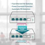 TP-Link TL-SF1005LP 5 Port Yönetilemez PoE Switch