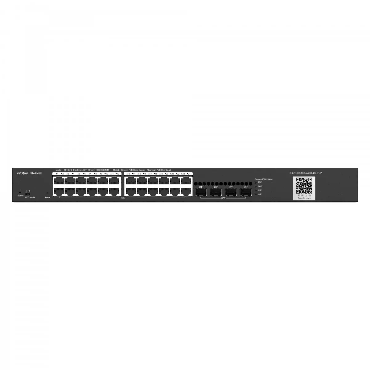 Ruijie Reyee RG-NBS3100-24GT4SFP-P 24 Port PoE Switch