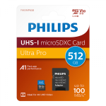 Philips 512GB microSDXC 100MB/s Class 10 Hafıza Kartı