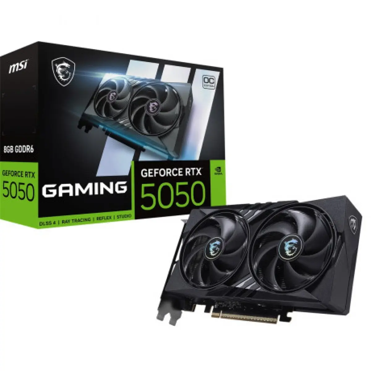 MSI GEFORCE RTX 5050 8G GAMING OC GDDR6 128B DX12 PCIE 5.0 X16 3XDP 1XHDMI
