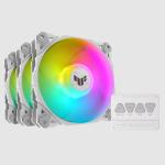 Asus TUF Gaming TF120 ARGB 3'lü Paket Beyaz Kasa Fanı