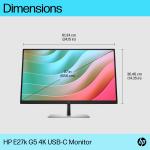 HP E27k G5 27" 4K Type-C Pivot IPS Monitör (6N4C4AA)