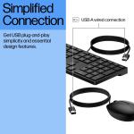 HP 320MK Kablolu Klavye Mouse Set Siyah (9SR36UT)