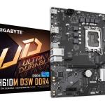 Gigabyte H610M D3W DDR4 1700P Anakart