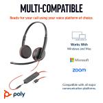 Poly Blackwire 3325 USB Stereo Mikrofonlu Kulaklık