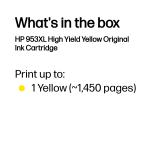 HP 953XL F6U18AE Orijinal Yüksek Kapasiteli Sarı Kartuş