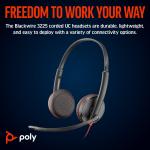 Poly Blackwire 3325 USB Stereo Mikrofonlu Kulaklık