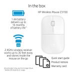 HP Z3700 Kablosuz USB Mouse Beyaz