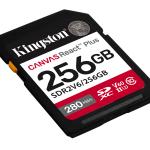 Kingston Canvas React Plus 256GB SDXC Hafıza Kartı (280-150MB/s)
