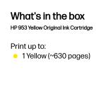 HP 953 Sarı Mürekkep Kartuş (F6U14AE)