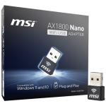 MSI AX1800 Nano Wi-Fi 6 USB Adaptör