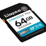 Kingston Canvas Go+ 64GB SDXC Hafıza Kartı 200MB/s (SDG4/64GB)