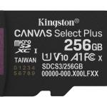 Kingston Canvas Select Plus 256GB microSDXC 150MB/s Adaptörlü