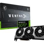 MSI GeForce RTX 5070 Ti 16GB Ventus 3X OC GDDR7 Ekran Kartı