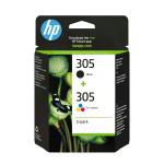 HP 305 6ZD17AE Orijinal Siyah ve 3 Renkli Kartuş