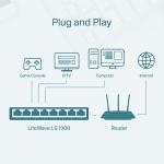 TP-Link LS1008 8 Port 10/100 Mbps Masaüstü Switch