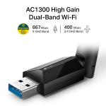 TP-Link Archer T3U Plus 1300 Mbps USB Wi-Fi Adaptör