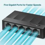 TP-Link LS1005G 5 Port Gigabit Masaüstü Switch
