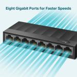 TP-Link LS1008G 8 Port Gigabit Masaüstü Switch