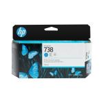 HP 738 498N5A Orijinal Cyan DesignJet Mürekkep