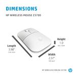 HP Z3700 Ceramic Kablosuz Mouse (171D8AA)