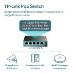 TP-Link TL-SG105PE 5 Port Gigabit 4 Port PoE Switch