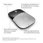 HP Z3700 Silver Kablosuz Mouse (X7Q44AA)