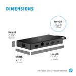 HP Travel USB Type-C Multi Port Hub (1C1Y5AA)