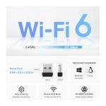 TP-Link Archer TX1U Nano Wi-Fi 6 USB Adaptör