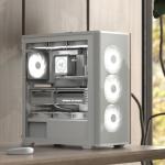 Aerocool D501A ARGB Type-C ATX Beyaz Kasa