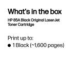 HP 85A CE285A Orijinal Siyah Toner Kartuş