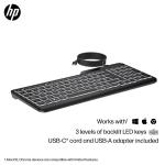 HP 405 Kablolu Klavye Siyah (7N7C1AA)