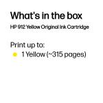 HP 912 Sarı Mürekkep Kartuş (3YL79A)