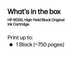 HP 903XL T6M15AE Orijinal Siyah Mürekkep Kartuş