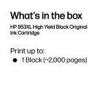 HP 953XL L0S70AE Orijinal Yüksek Kapasiteli Siyah Kartuş
