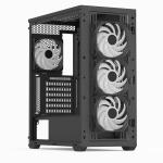 Aerocool D502A ARGB Type-C ATX Siyah Kasa