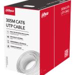 Dahua PFM920I-6UN-C Cat6 UTP Saf Bakır Kablo 305m Beyaz