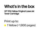 HP 131A CF212A Orijinal Sarı Toner Kartuşu