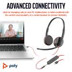 Poly Blackwire 3325 USB Stereo Mikrofonlu Kulaklık