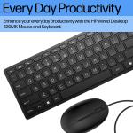 HP 320MK Kablolu Klavye Mouse Set Siyah (9SR36UT)