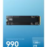 Samsung 990 2TB M.2 NVMe SSD (7450-6900MB/s)