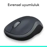 Logitech M185 Kablosuz Mouse Siyah-Gri 910-002235