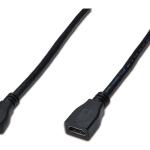 Digitus HDMI Uzatma Kablosu Siyah (2m)
